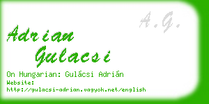 adrian gulacsi business card