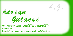 adrian gulacsi business card